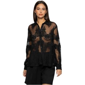 Kocca, Dames, Blouses & Shirts, Zwart, Maat: S