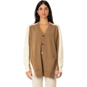 Semicouture, Dames, Truien, Veelkleurig, Maat: M Wol,