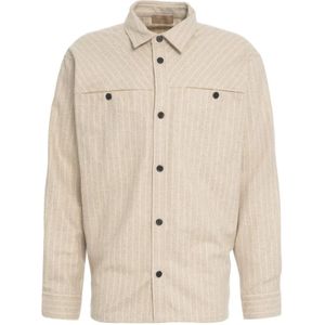 Rue De Tokyo, Heren, Overhemden, Beige, Maat: S