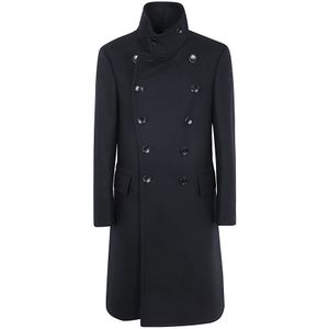 Tom Ford, Heren, Mantels, Zwart, Maat: 4XL Wol,