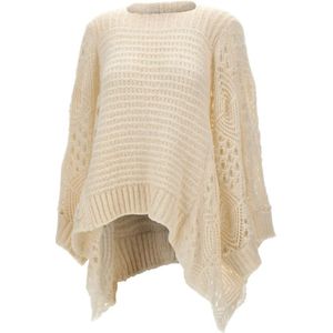 Maurizio Mykonos, Dames, Truien, Wit, Maat: S Wol,