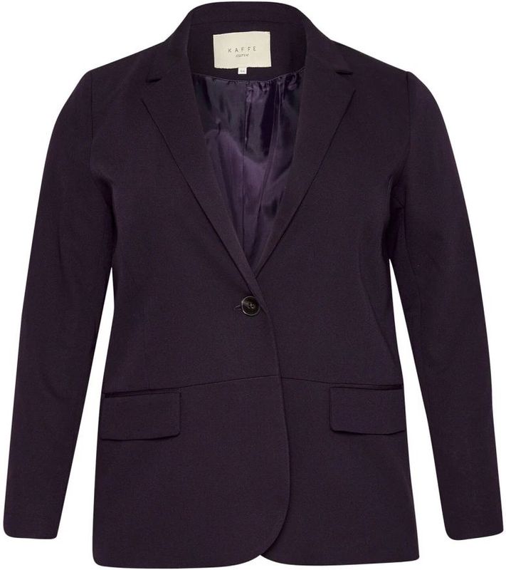 Kaffe Curve - Kcsakira Blazer - Blazer - Dawn Purple - 77% Polyester, 18% Viscose, 5% Elastaan