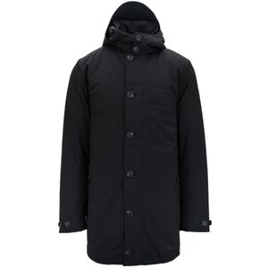 Save The Duck - Jassen - Trenchcoat - Zwart - Polyester - Afneembare Capuchon