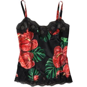 Dolce & Gabbana, Dames, Tops, Veelkleurig, Maat: S Zijde,