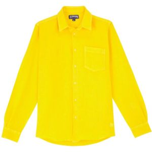 Vilebrequin, Heren, Overhemden, Geel, Maat: S