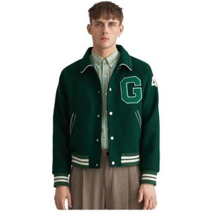 Gant, Heren, Jassen, Groen, Maat: 2XL Wol,