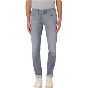 Dondup, Heren, Jeans, Grijs, Maat: W38 Katoen,