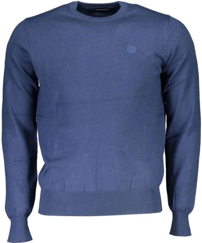 Sweater - Blauw - Classic Fit - Crew Neck - Langsleeve