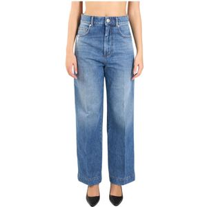 Sportmax, Dames, Jeans, Blauw, Maat: W26 Denim,