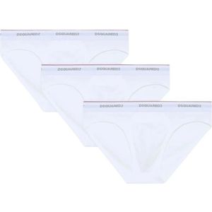 Dsquared 2 - Slips - Wit - Stretchkatoen - Set van 3