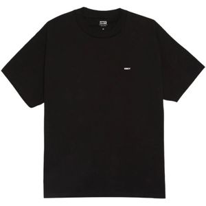 Obey, Heren, Tops, Zwart, Maat: XL Katoen,