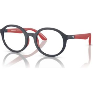 Emporio Armani EK3005 - Bril - Blauw met Rood - Rond Montuur