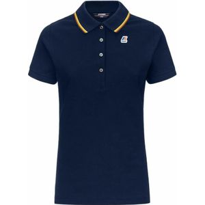 K-Way, Dames, Tops, Blauw, Maat: L Katoen,