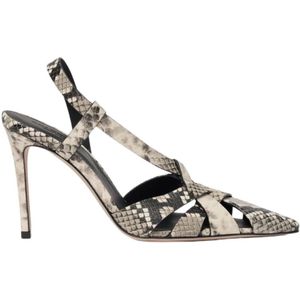 Scarosso, Dames, Schoenen, Grijs, Maat: 35 EU Leer,