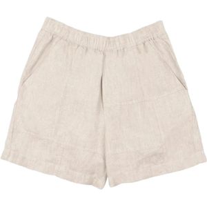 Bram's Fruit, unisex, Korte broeken, Beige, Maat: S Linnen,