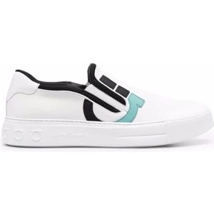 Ferragamo, Heren, Schoenen, Wit, Maat: 38 1/2 EU Leer,