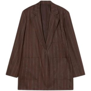 Marina Rinaldi, Dames, Jassen, Bruin, Maat: 3XL Linnen,