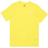 Nike - Club Tee Opti Yellow - T-shirt - Geel - 100% Katoen