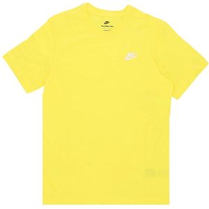 Nike - Club Tee Opti Yellow - T-shirt - Geel - 100% Katoen