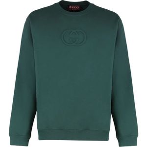 Gucci, Heren, Sweatshirts & Hoodies, Groen, Maat: XL