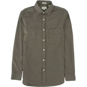 Hartford, Heren, Overhemden, Groen, Maat: M Katoen,