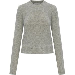 Ami Paris, Dames, Truien, Grijs, Maat: 2XS Wol,