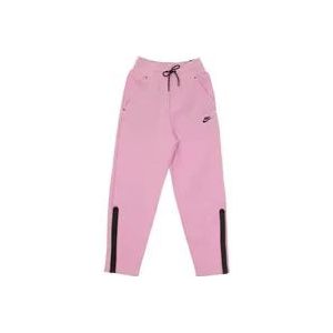 Nike Lichtgewicht Sports Tech Fleece Trainingsbroek , Pink , Dames , Maat: M