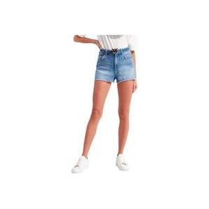 Pinko Donkere Denim Shorts voor Vrouwen , Blue , Dames , Maat: W26