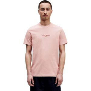 Fred Perry, Heren, Tops, Roze, Maat: L