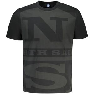 North Sails, Heren, Tops, Zwart, Maat: L Katoen,