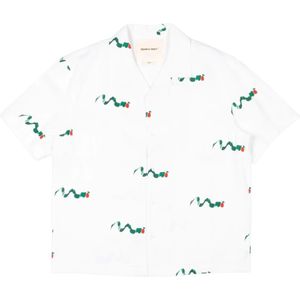 Bram's Fruit, Heren, Overhemden, Wit, Maat: S Acryl,