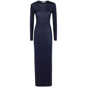 Rabanne, Dames, Jurken, Blauw, Maat: M Wol,