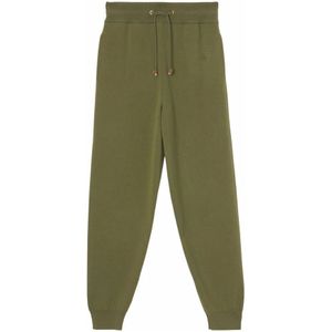 Burberry, Dames, Broeken, Groen, Maat: XS Kasjmier,