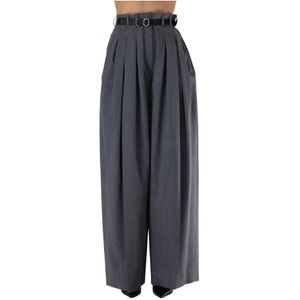 Jil Sander, Dames, Broeken, Grijs, Maat: XS