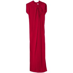 Lanvin, Dames, Jurken, Rood, Maat: M