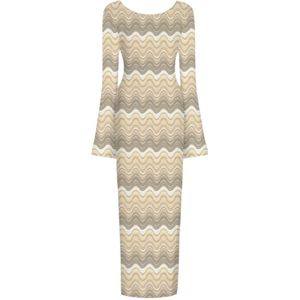 MC2 Saint Barth, Dames, Jurken, Beige, Maat: M