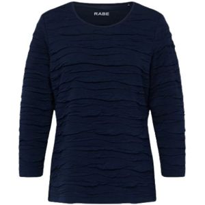 Rabe - Shirt - Marine - Driekwart Mouw - Normale Pasvorm