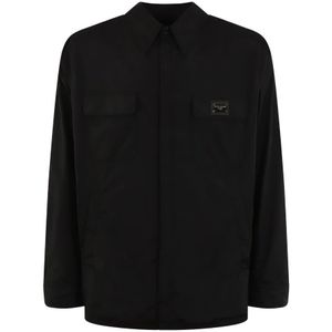Dolce & Gabbana, Heren, Overhemden, Zwart, Maat: L