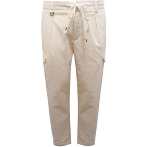 Paolo Pecora, Heren, Broeken, Wit, Maat: L Velours,