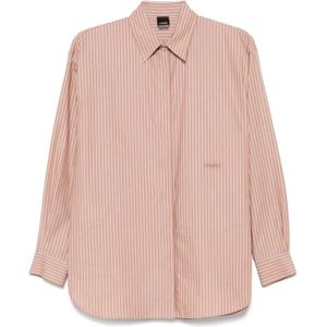Pinko, Dames, Blouses & Shirts, Roze, Maat: XS Katoen,