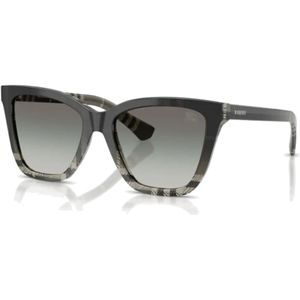 Burberry - Vierkante Zonnebrillen - Grijs - 54 mm Polyamide
