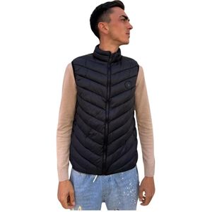 U.s. Polo Assn., Heren, Jassen, Zwart, Maat: M Leer,