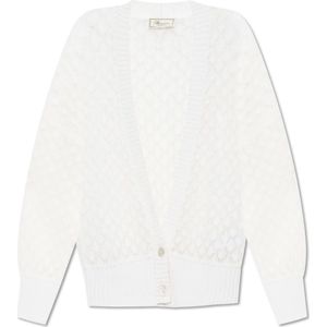 Blumarine, Dames, Truien, Wit, Maat: S Mohair,