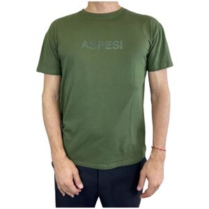 Aspesi, Heren, Tops, Groen, Maat: M Katoen,