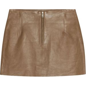 Remain Birger Christensen, Dames, Rokken, Beige, Maat: M Leer,