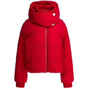 Sportmax, Dames, Jassen, Rood, Maat: XS Polyamide,