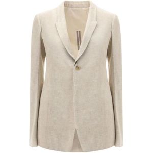Rick Owens, Dames, Jassen, Beige, Maat: S Corduroy,