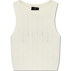 Etro, Dames, Tops, Beige, Maat: M Katoen,