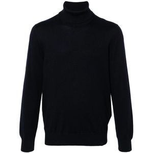 Fay, Heren, Truien, Blauw, Maat: 3XL Wol,