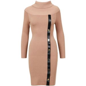 Simona Corsellini, Dames, Jurken, Roze, Maat: L Viscose,